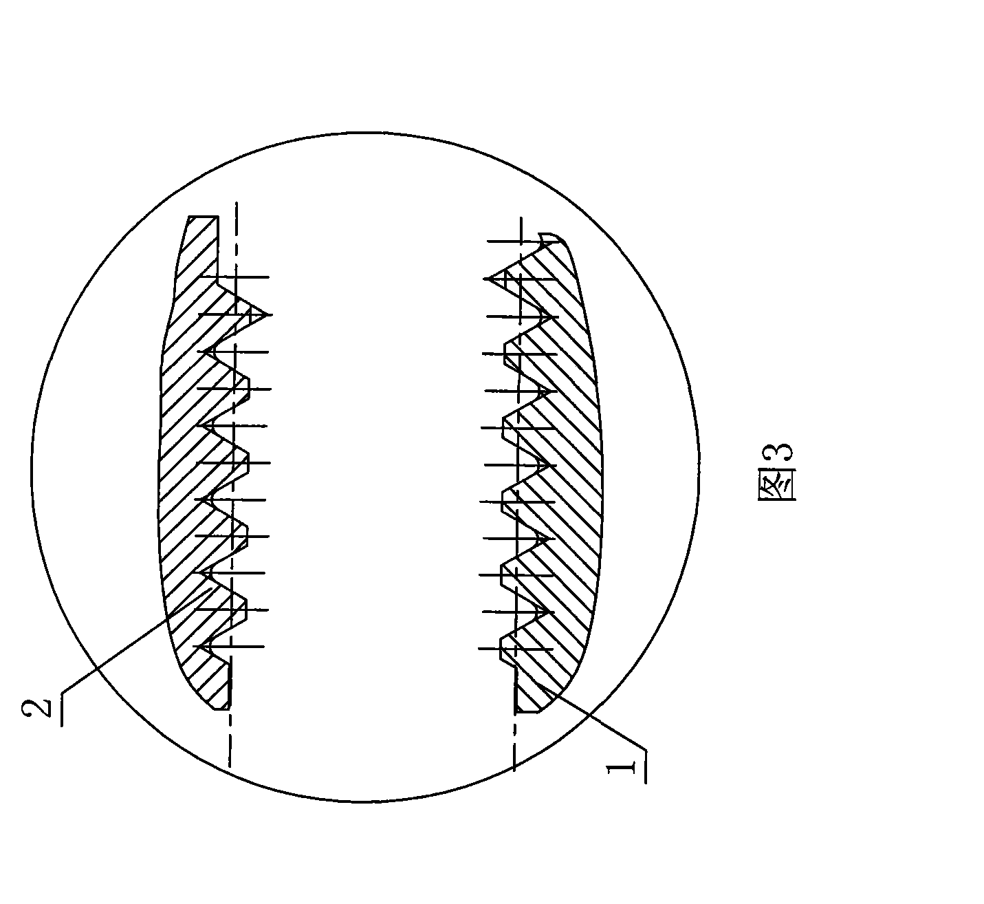 Method for processing high power medium-speed diesel linkage rod tooth form and special processing knife tool