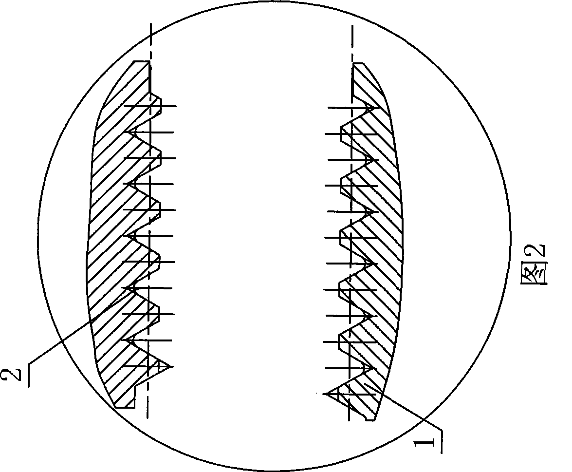 Method for processing high power medium-speed diesel linkage rod tooth form and special processing knife tool