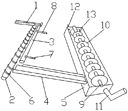 Annealing and cooling device for hot-rolled steel balls