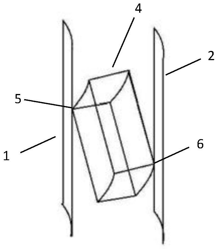 Deflected and folded inflatable block point connection space capsule shell structure