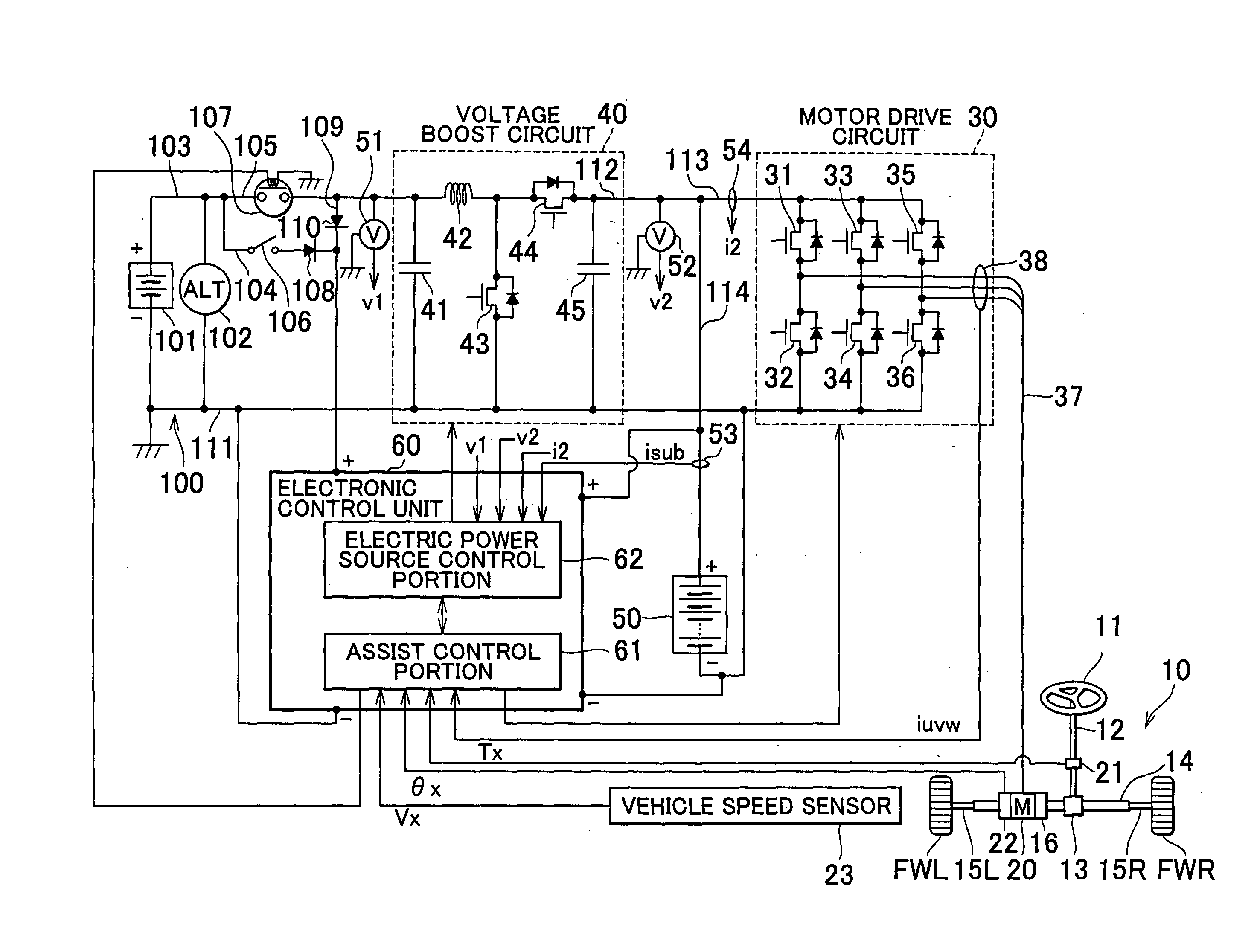 Steering device for vehicle