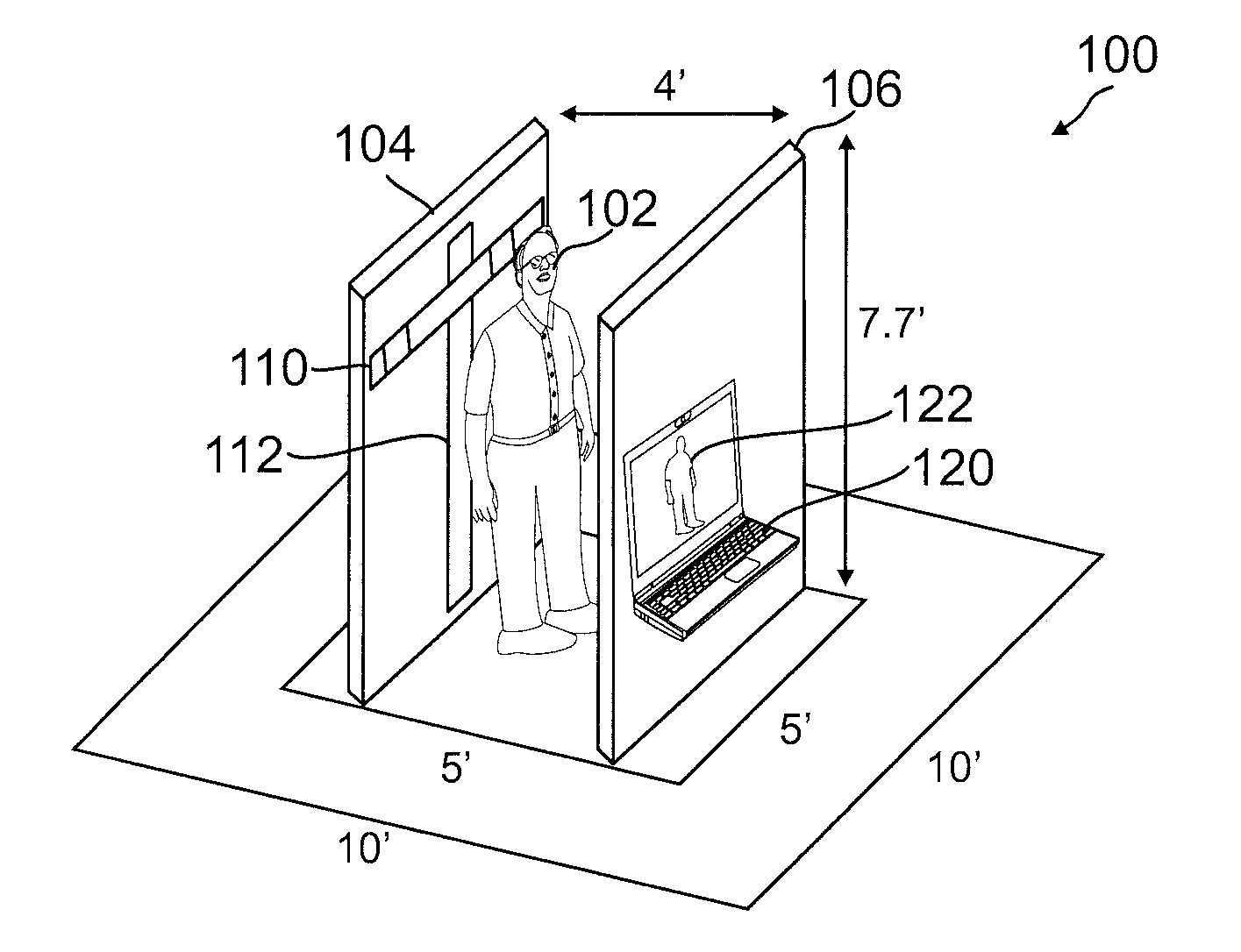 Standoff screening apparatus for detection of concealed weapons