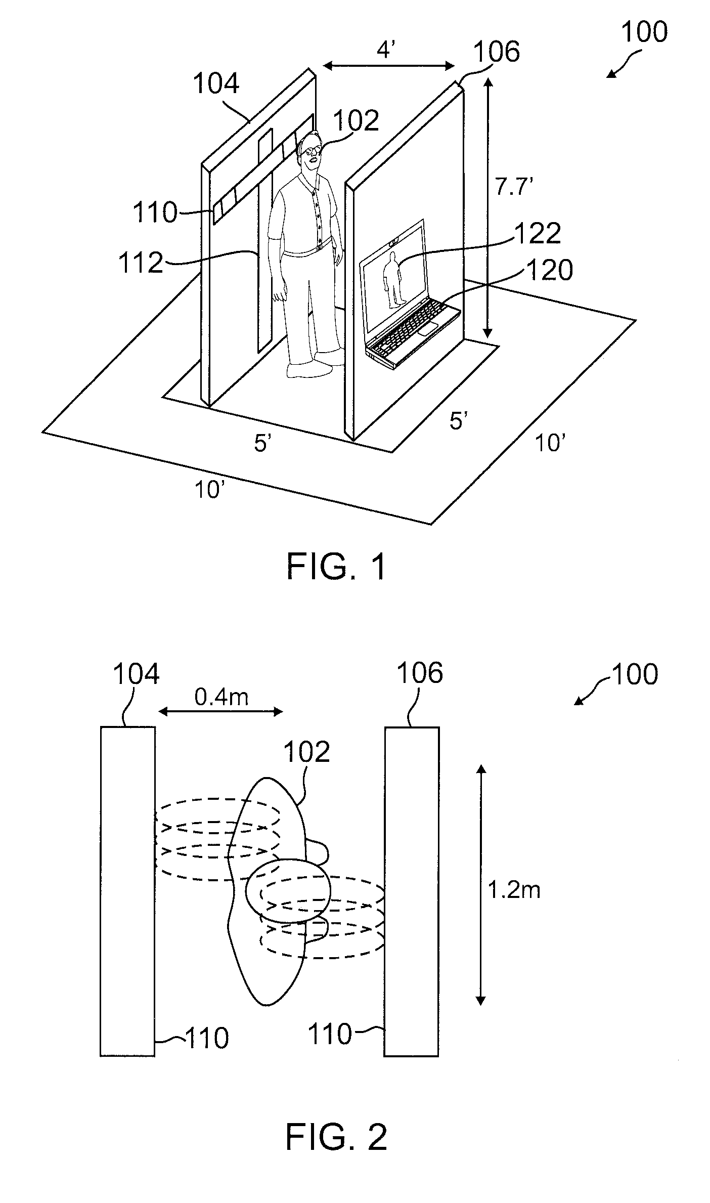 Standoff screening apparatus for detection of concealed weapons