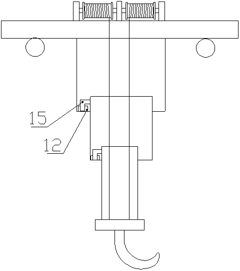 Roll-weakening device of crane