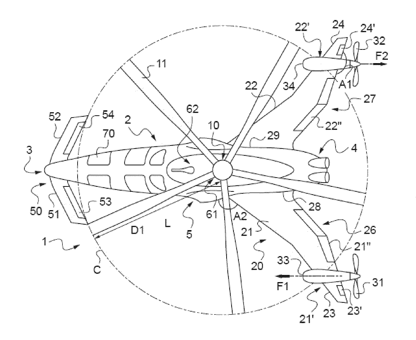 Hybrid helicopter that is fast and has long range