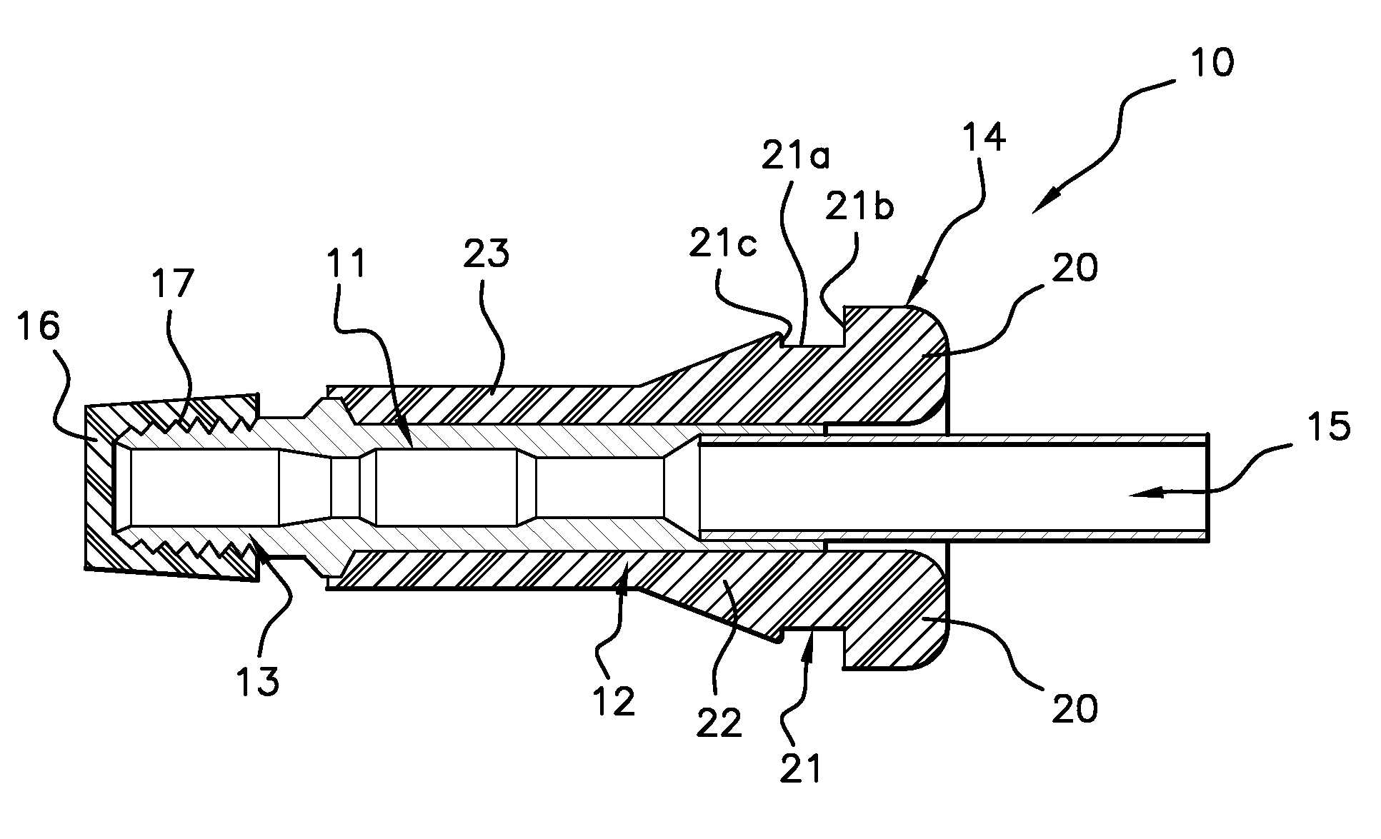 Wheel rim equipped with an inflation valve and method of installation of such a valve