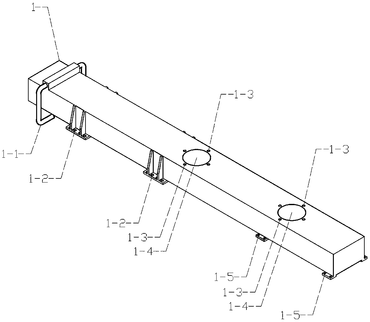 An integral walking guardrail template assembly and disassembly machine