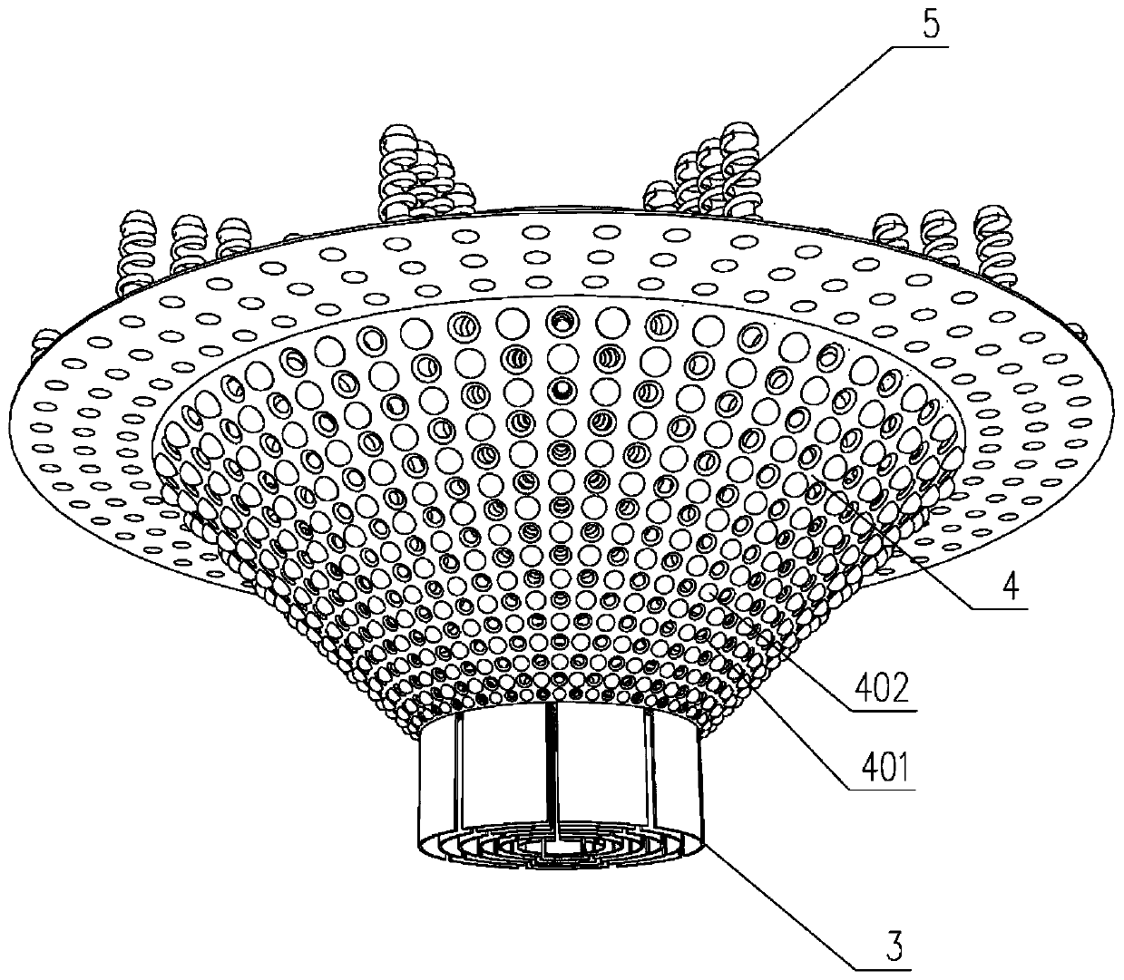 Self-oscillation coal powder filtering system used in process of coalbed methane mining