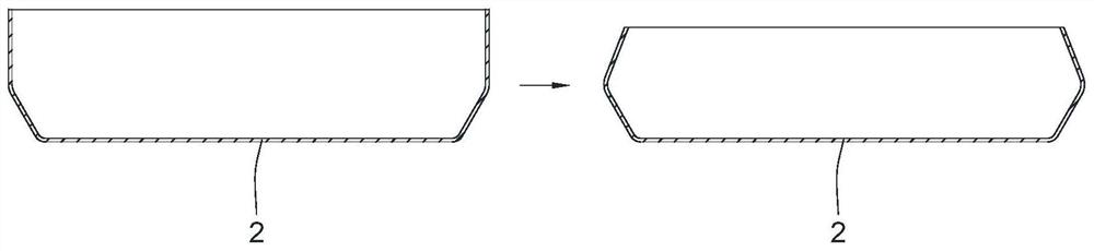 Thermal forming closing-in device