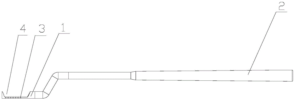 Bone chisel for interior lifting of maxillary sinus