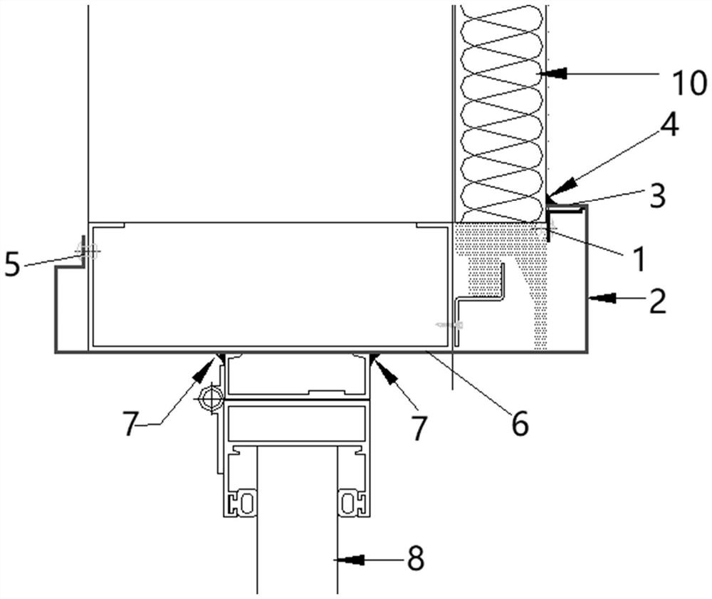 Edge sealing structure of steel structure wall surface maintenance system and installation method thereof