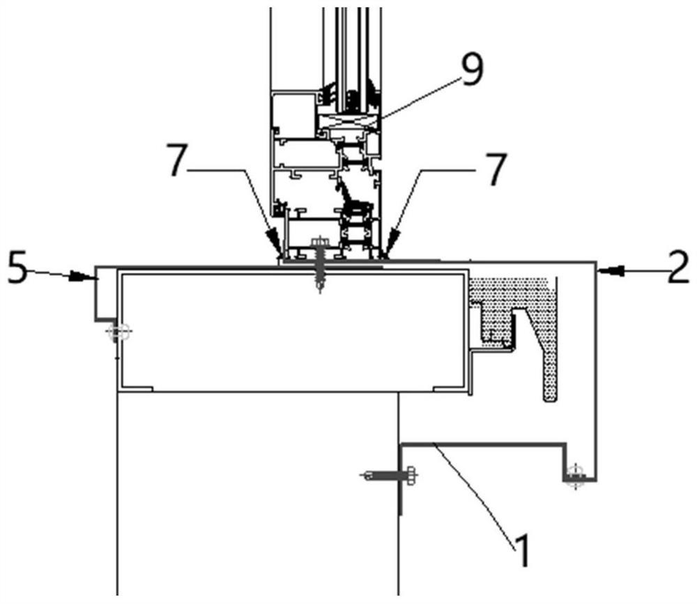 Edge sealing structure of steel structure wall surface maintenance system and installation method thereof