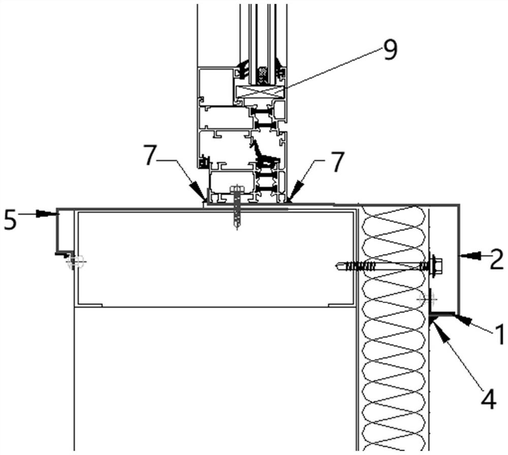 Edge sealing structure of steel structure wall surface maintenance system and installation method thereof