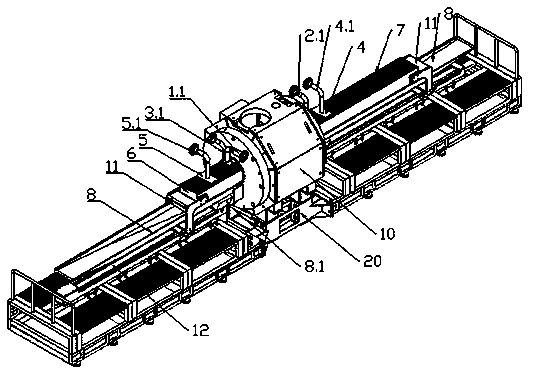 Reciprocating continuous feeding superconducting magnetic separator and its magnetic separation method