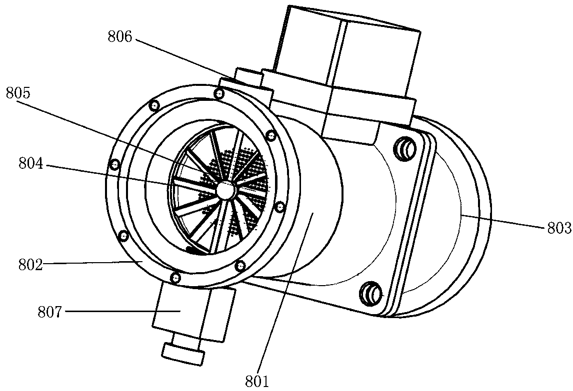 An artificial rainfall simulation device for debris flow test