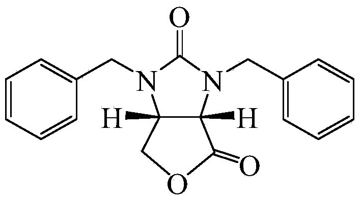 Preparation method for (3aS,6aR)-1,3-dibenzyltetrahydro-1H-furo[3,4-d]imidazole-2,4-dione