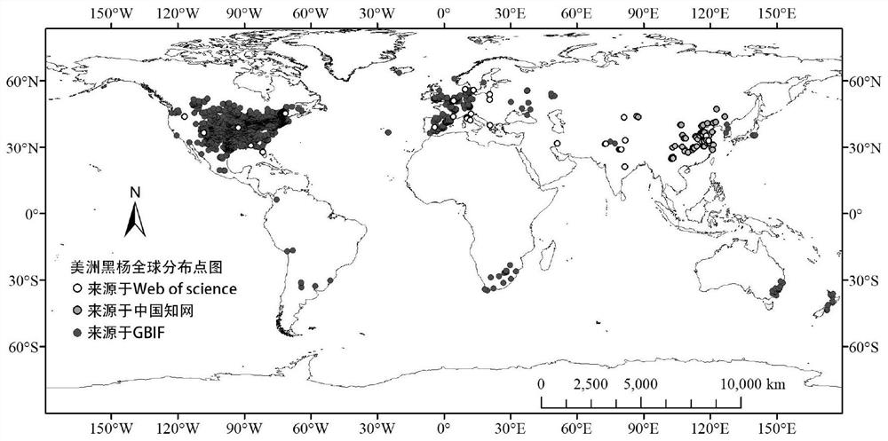 Industrial timber forest productivity prediction method based on species distribution and productivity coupling