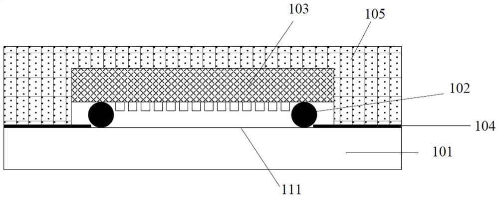 Packaging resin composition for surface acoustic wave device, laminated body, and preparation method