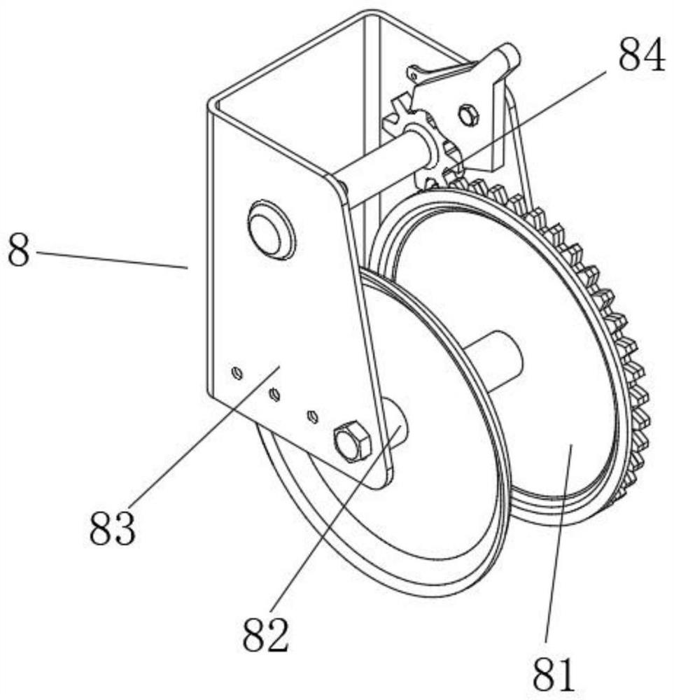 Rope winding device of hoisting equipment for power cable