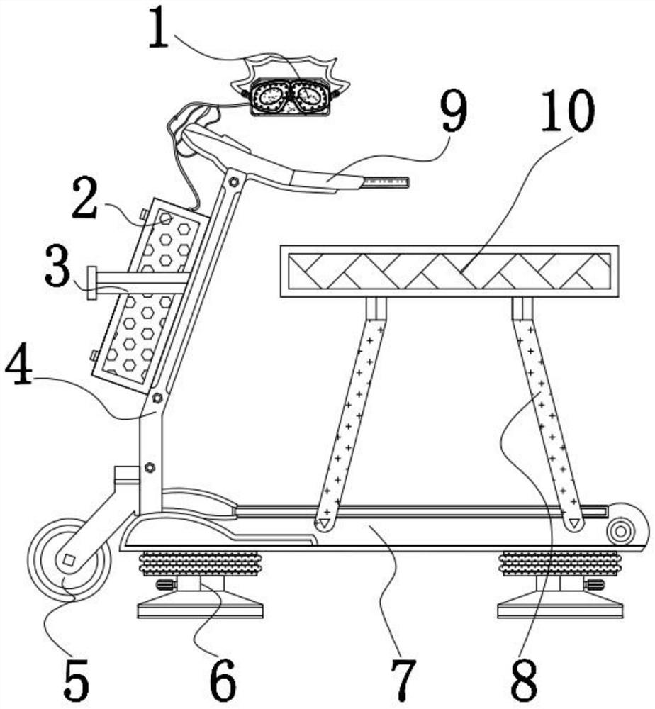 Treadmill with VR interaction function