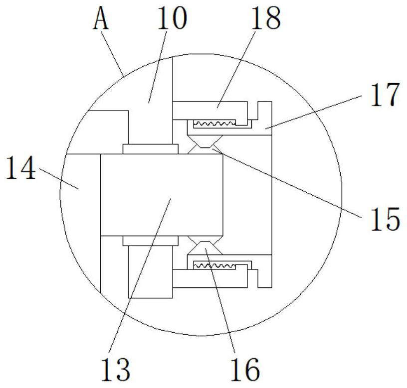 An intelligent simulation indoor skiing virtual reality device with a sound device position adjustment structure