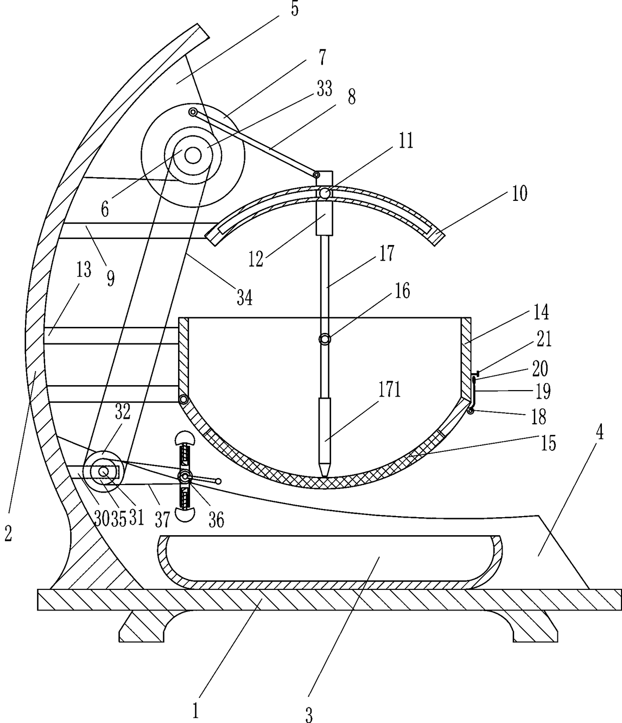 Agricultural peanut screening device