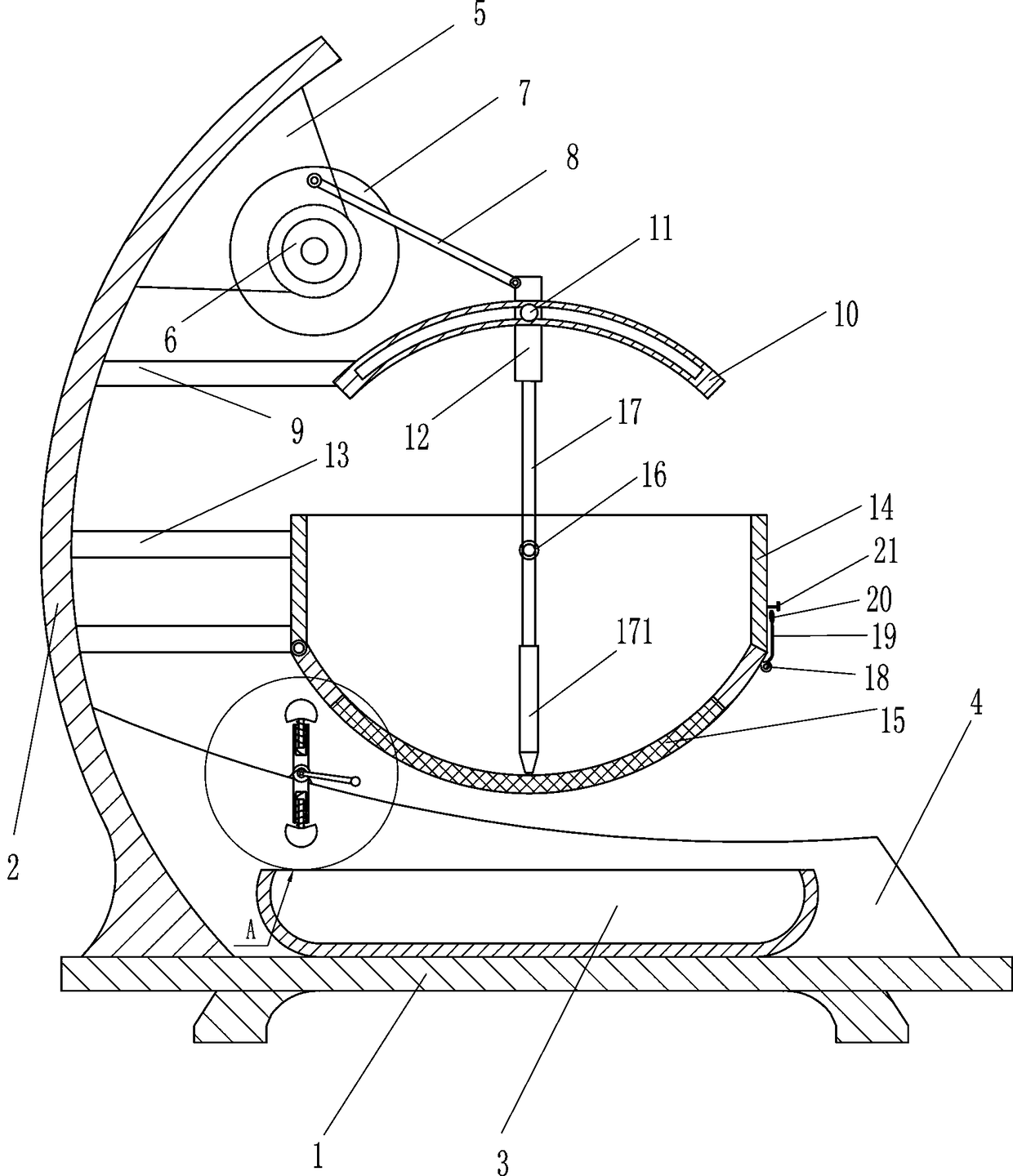 Agricultural peanut screening device