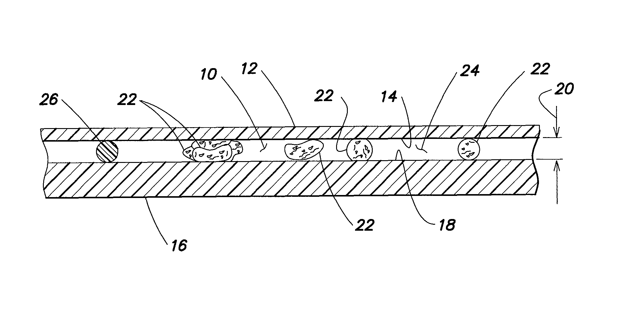 Method for measuring the area of a sample disposed within an analysis chamber