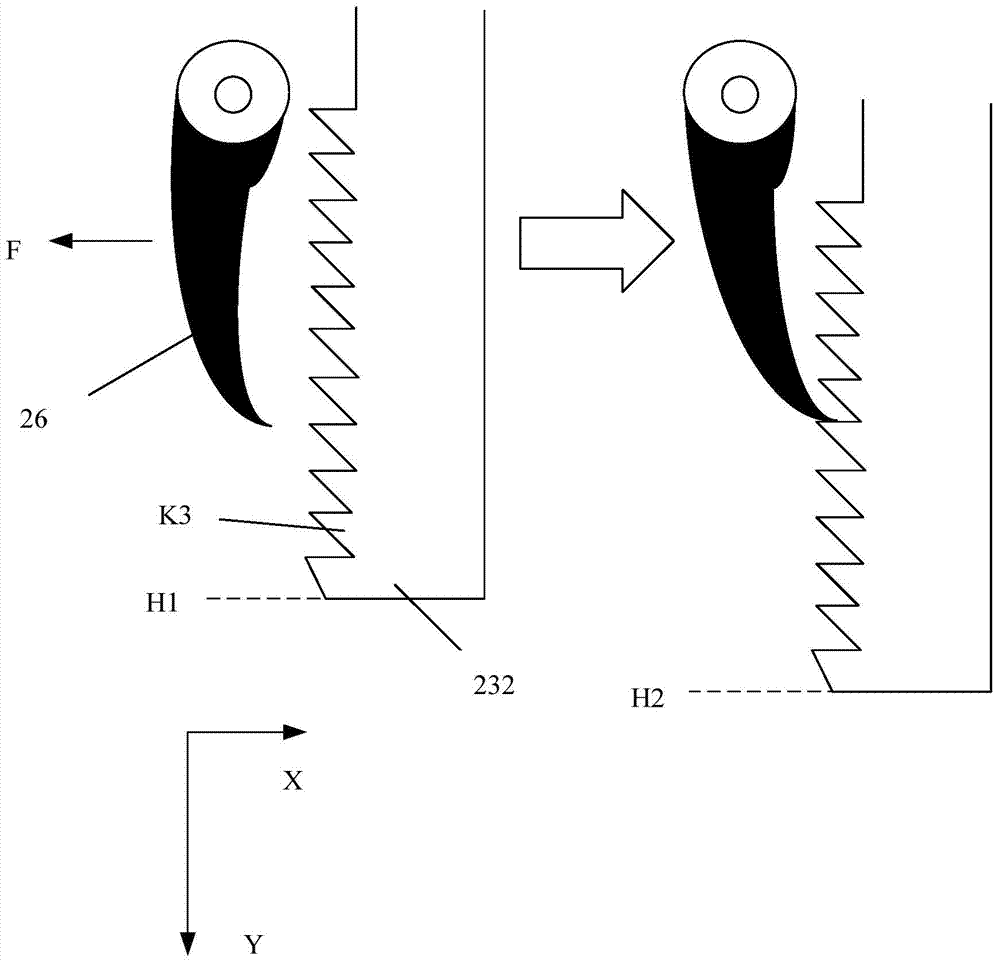 An air switch operating rod