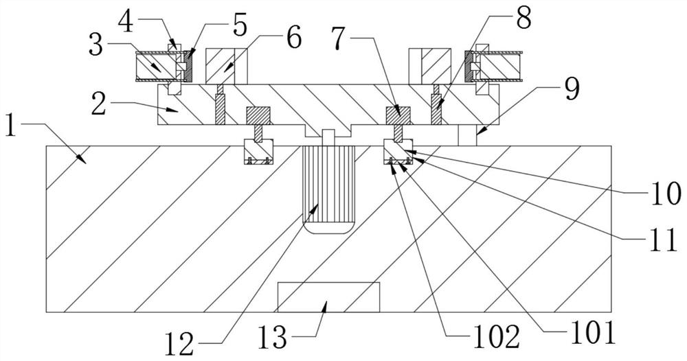 Intelligent street lamp efficient assembling clamp and a using method thereof