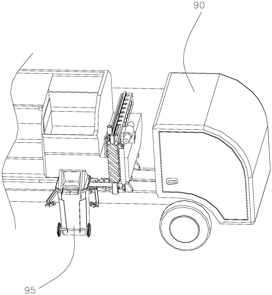 Garbage-truck intelligent mechanical arm