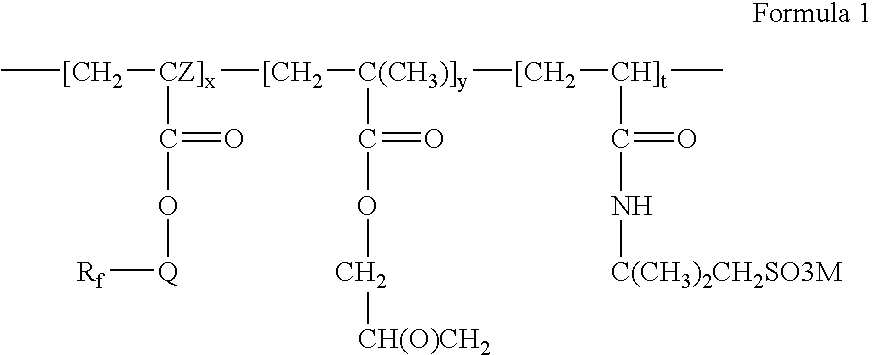 Fluorinated water soluble copolymers