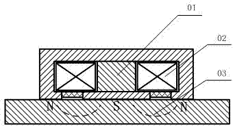 Electromagnet coil tap type magnetizing and demagnetizing lifting electromagnet