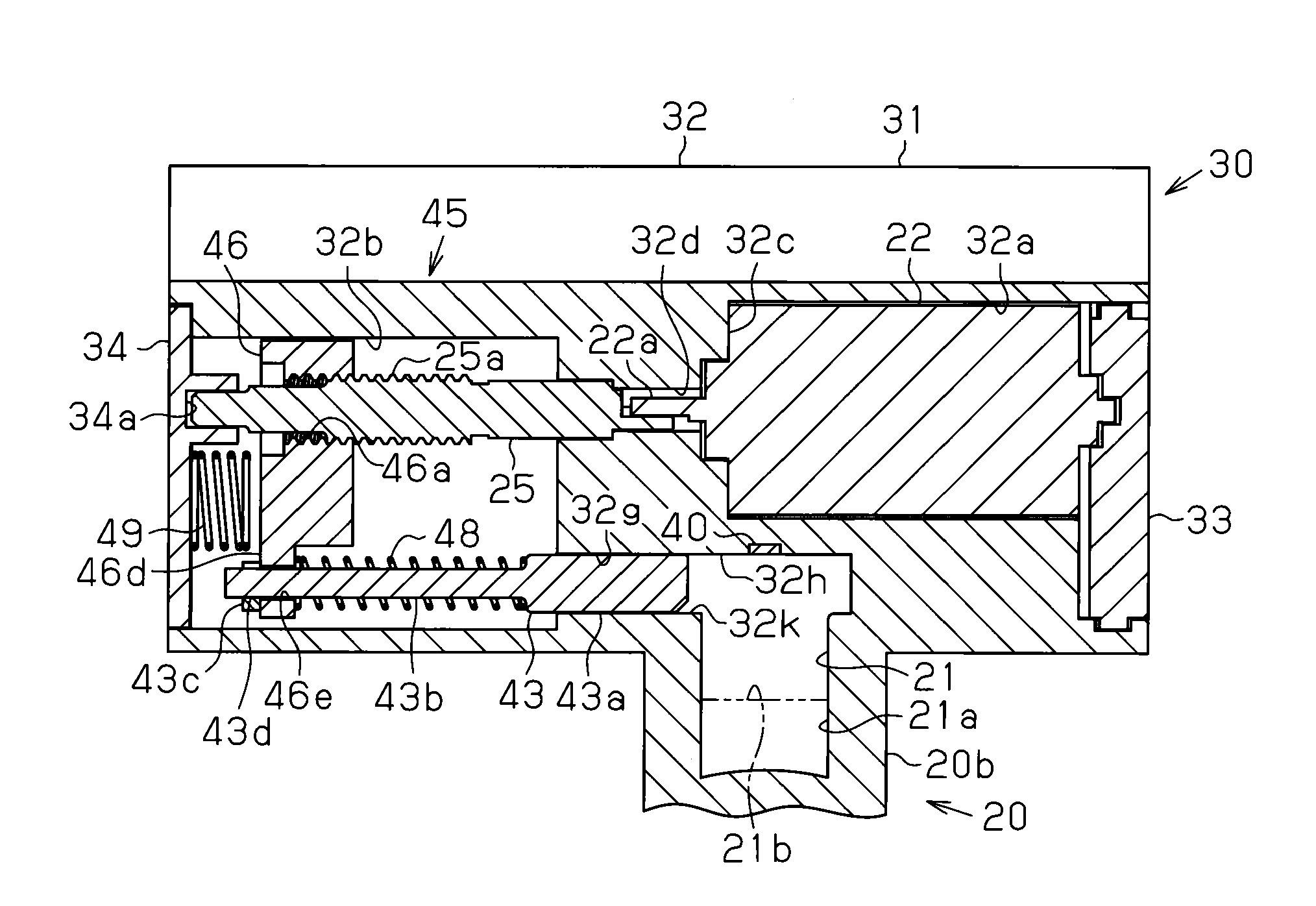 Lock structure for battery charging connector