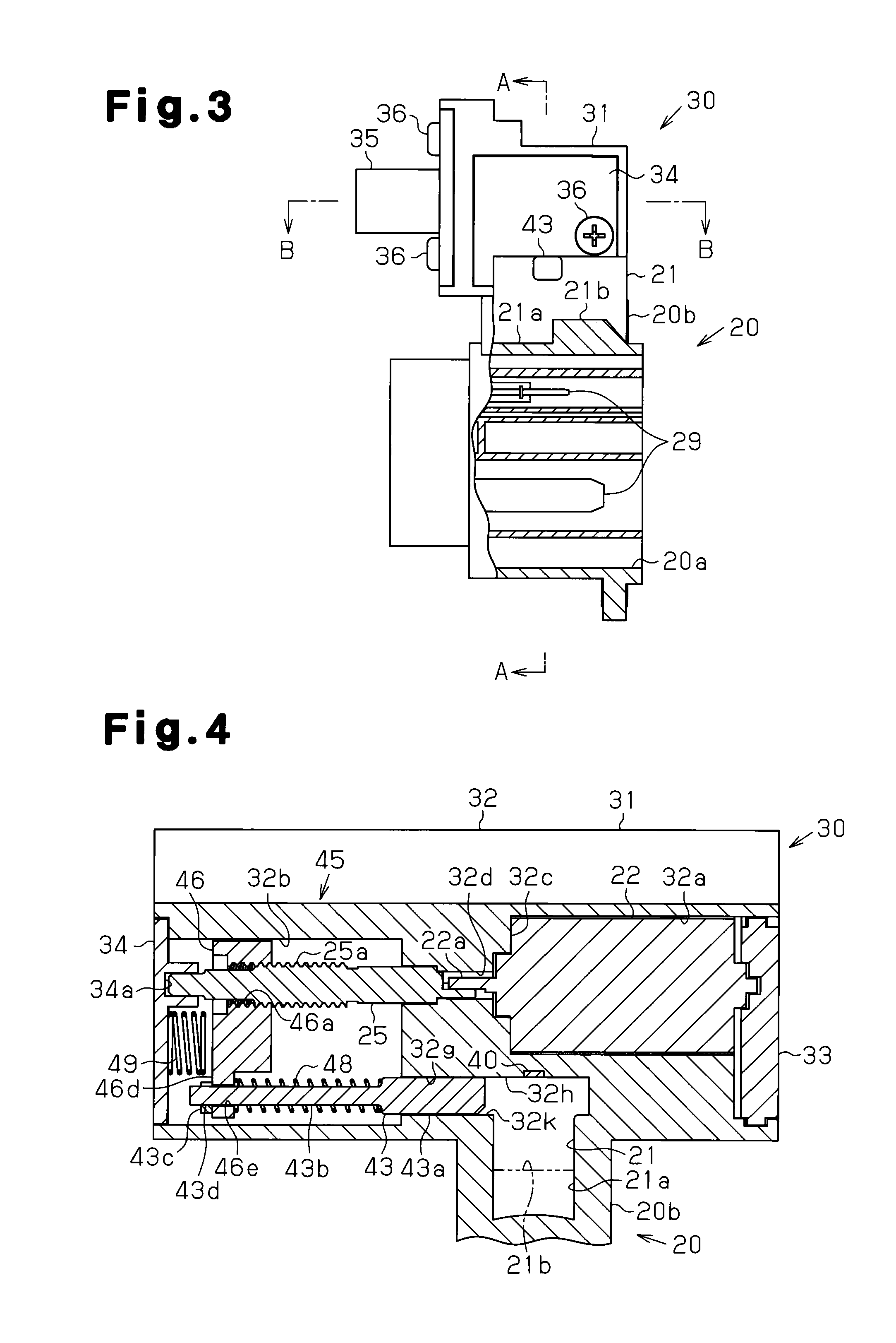 Lock structure for battery charging connector