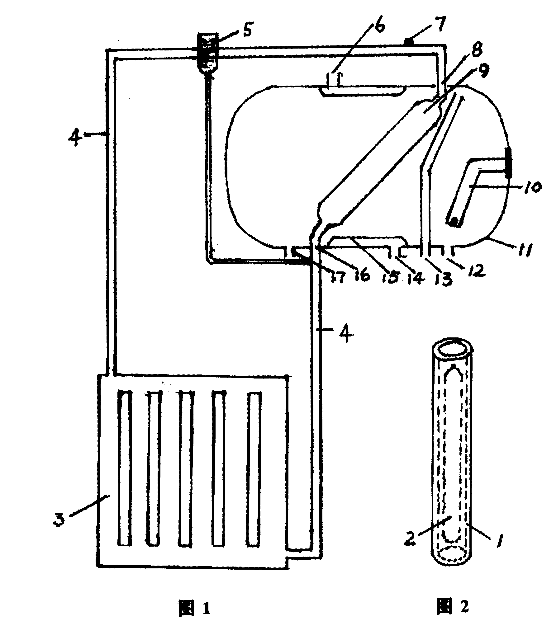 Wall hanging type solar energy electric water heater