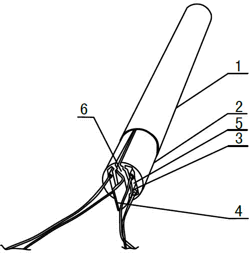 Fish tank heating rod structure