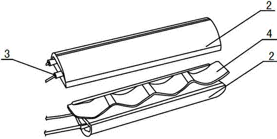 Fish tank heating rod structure