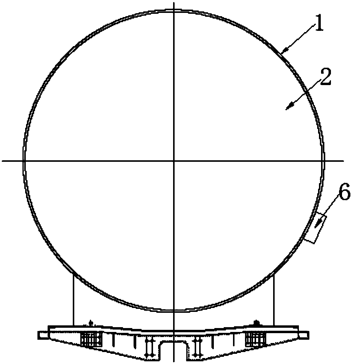 A transportation protection device for a large spacecraft