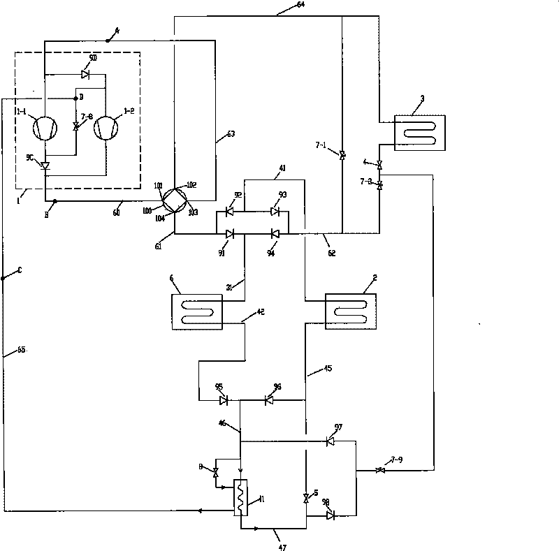 Air-conditioning heat pump device