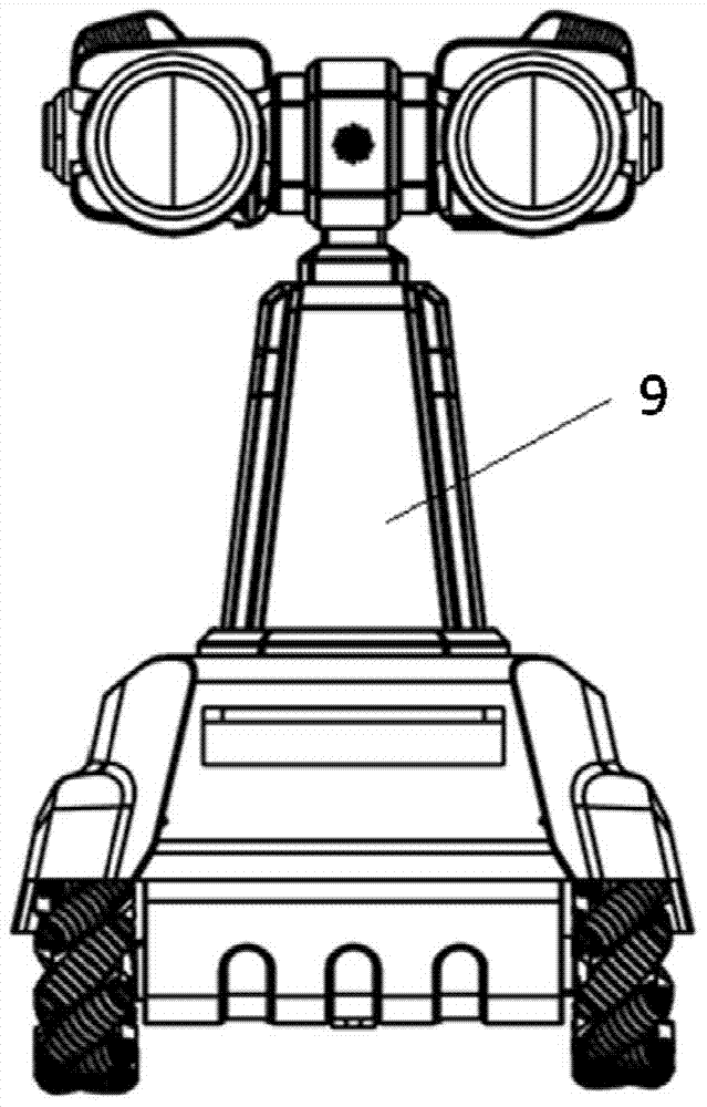 Mecanum wheel omni-directional mobile inspection robot