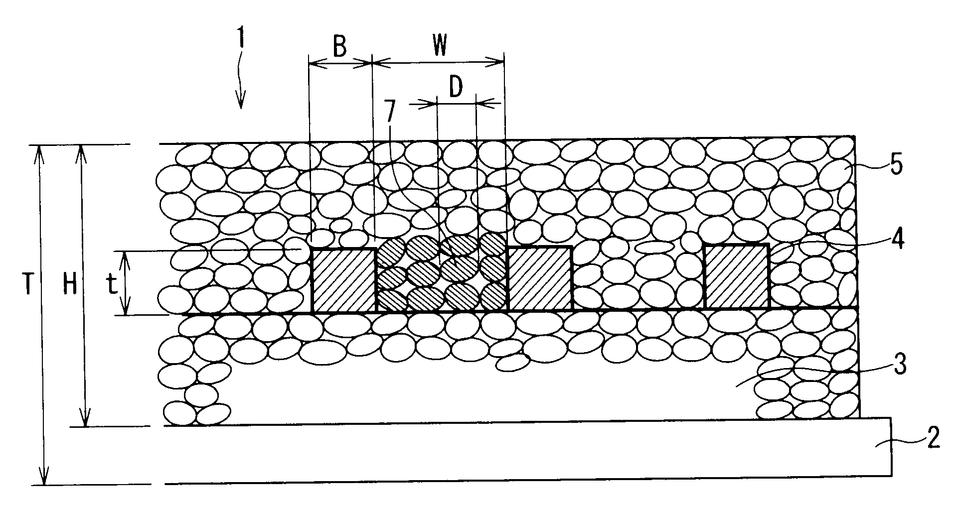 Flat magnetic element and power IC package using the same