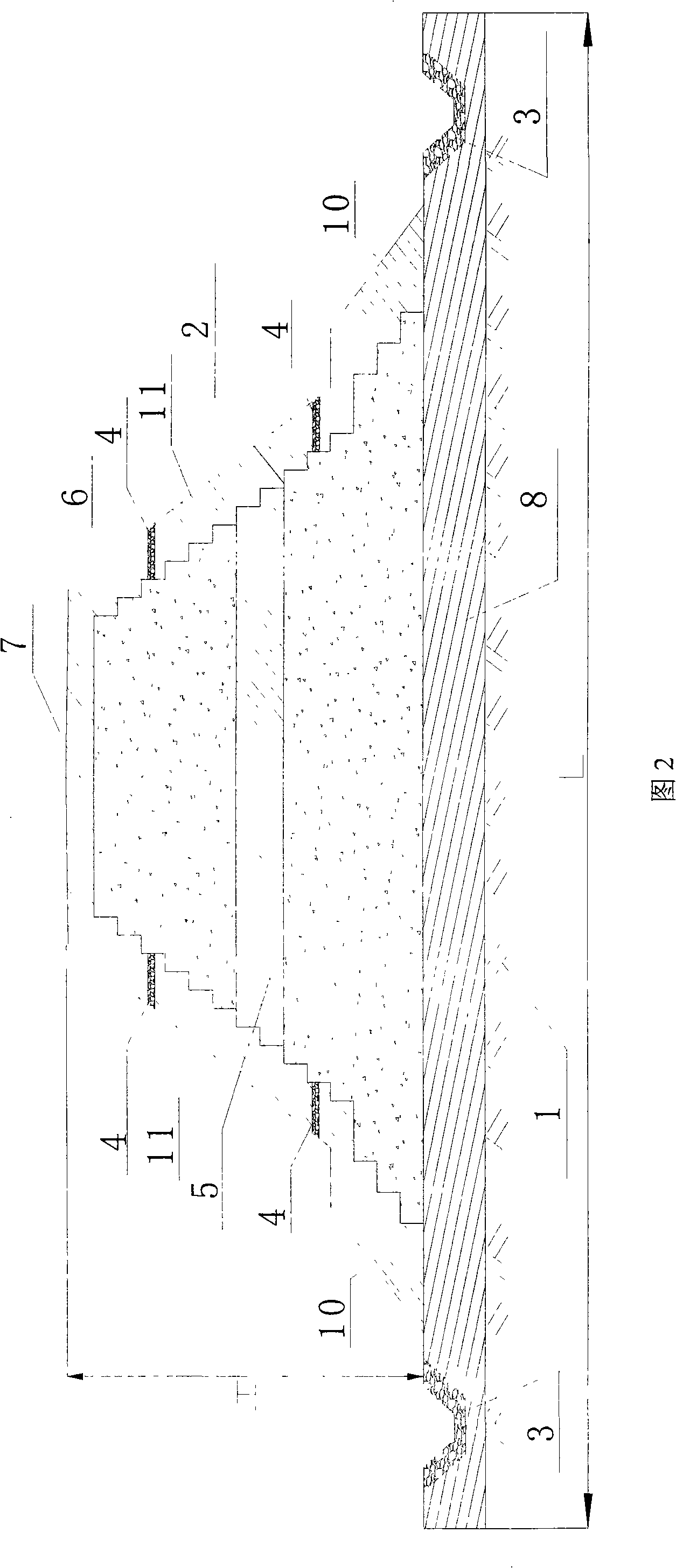 Method for filling highroad roadbed by waste steel slags