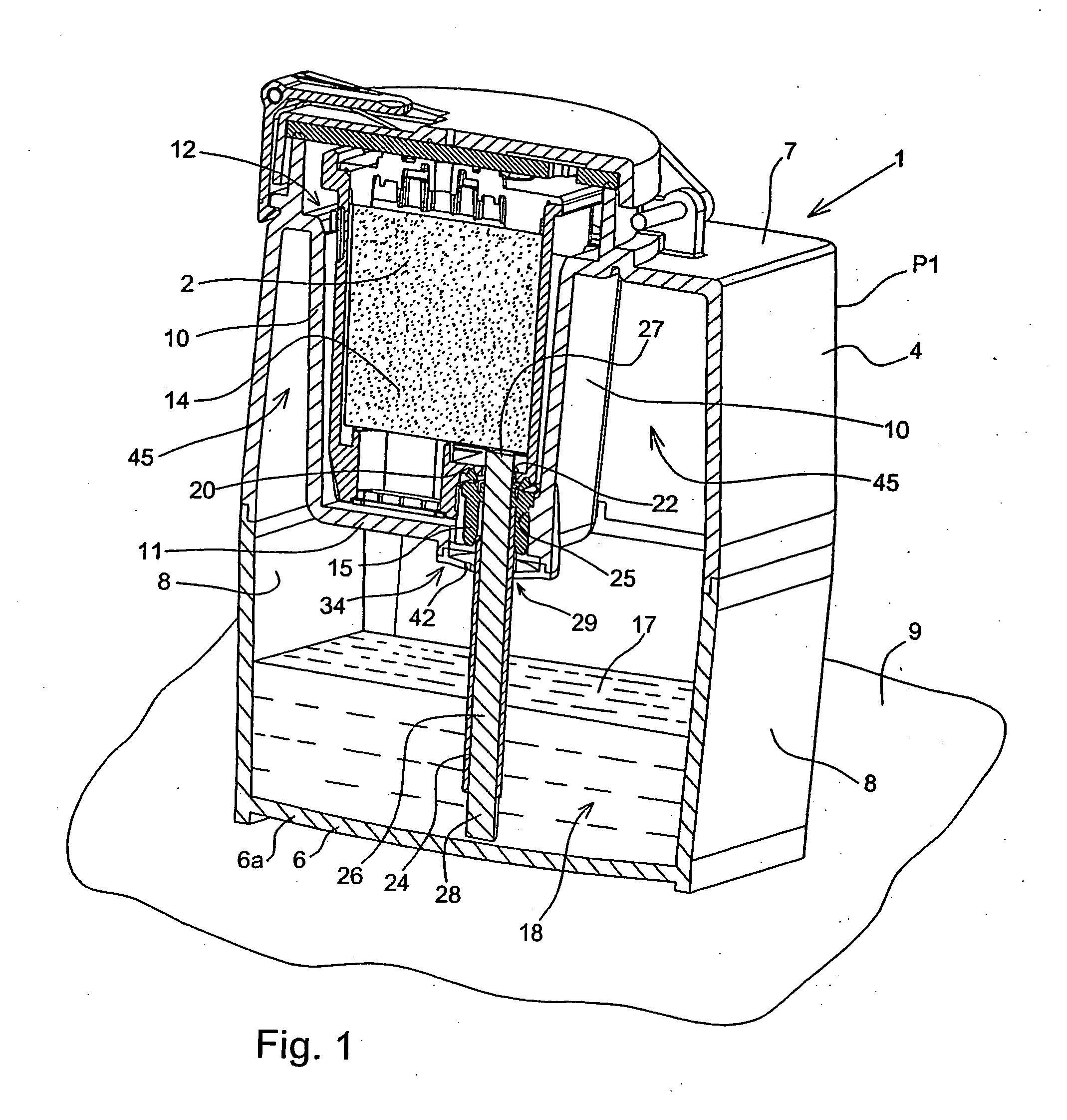 Storage and ink refilling station for a cartridge or a printhead