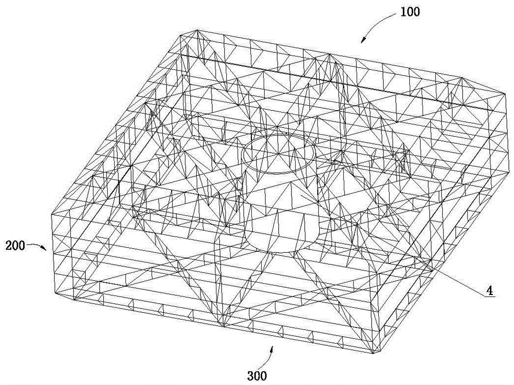 Hollow truss compound core formwork