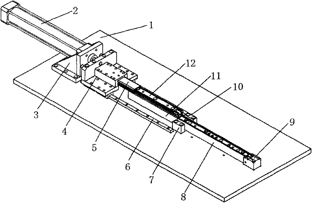 Automobile seat sliding track assembling machine and assembling method for same