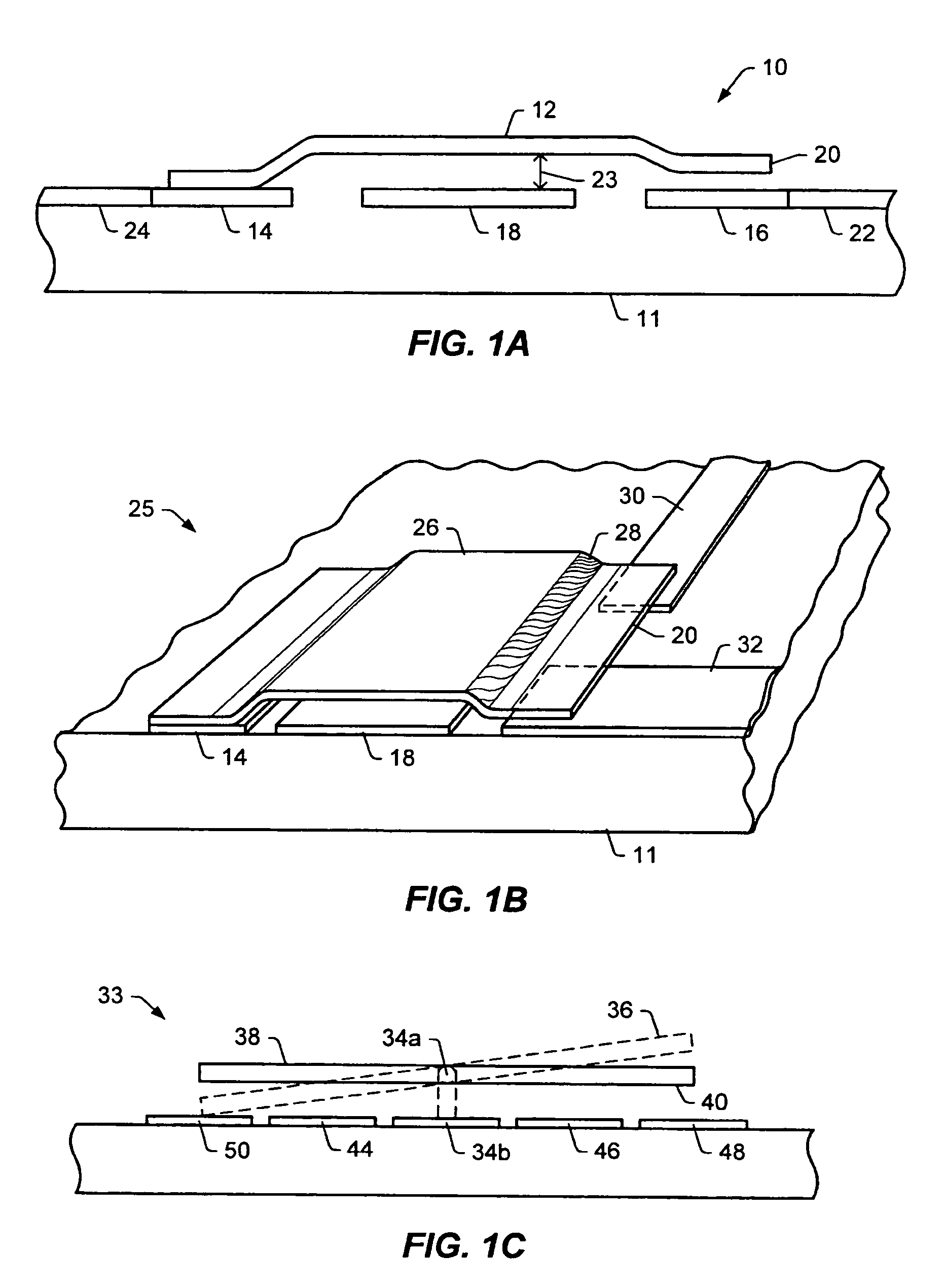 Micro-electromechanical switch performance enhancement