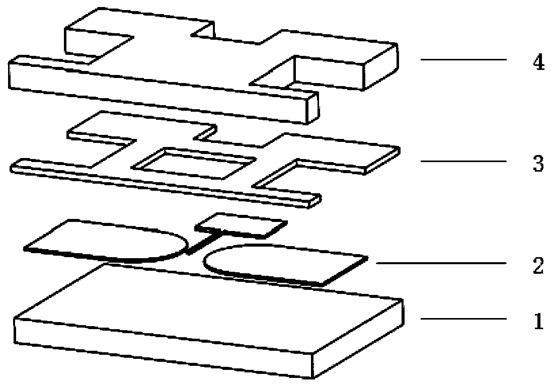 Closed planar three-electrode spark switch and preparation method thereof