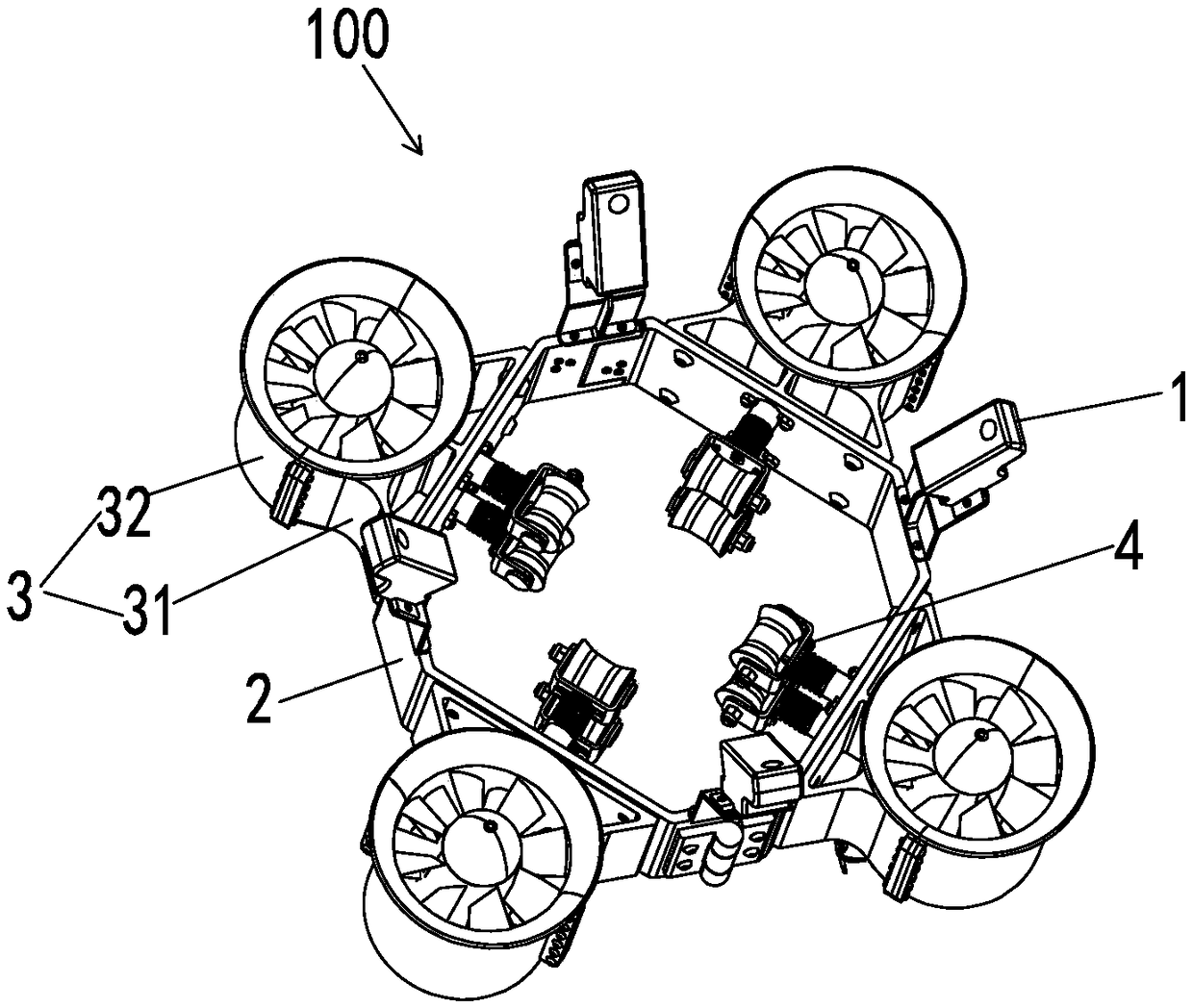 Detection robot and rack thereof