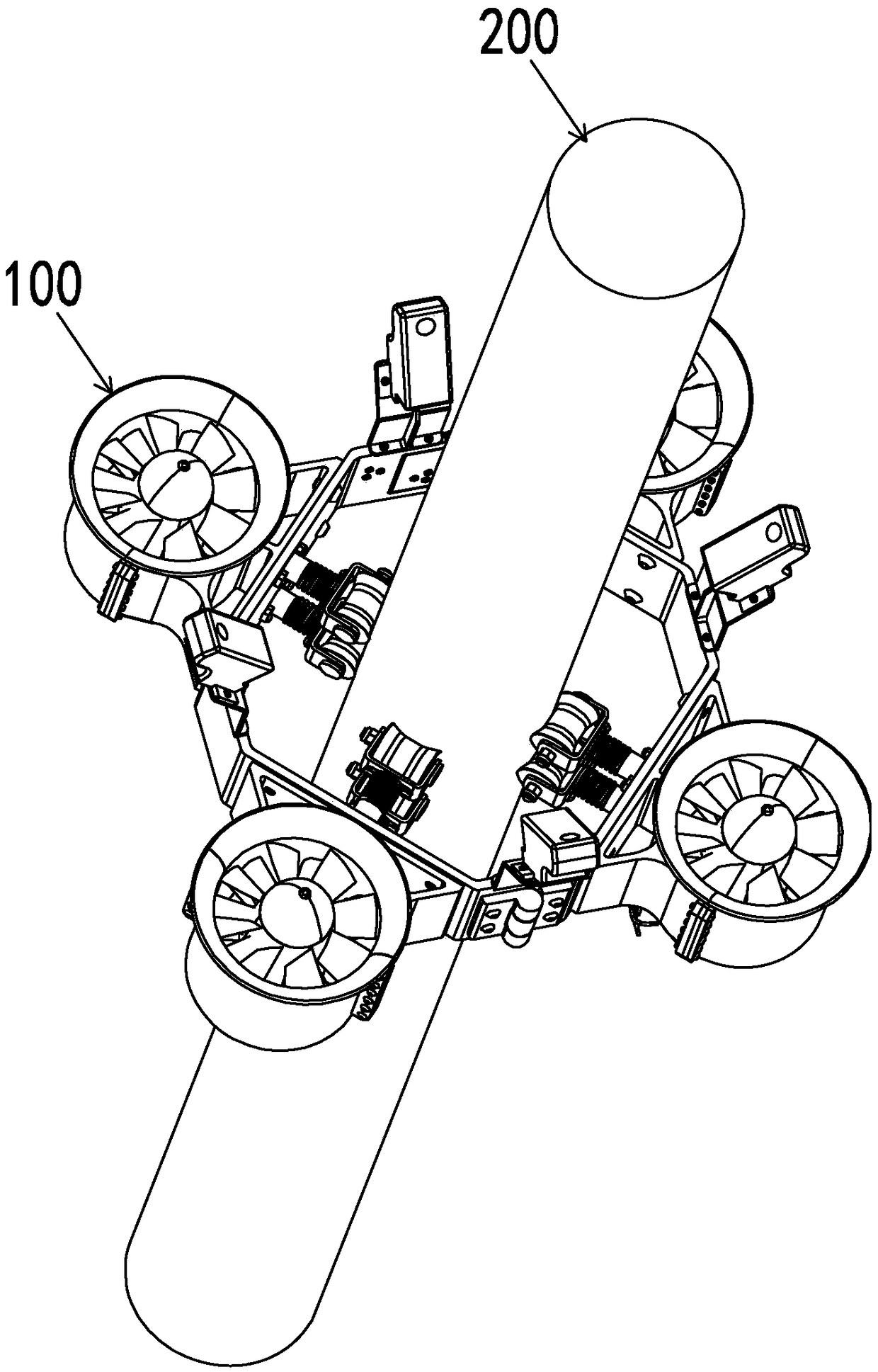 Detection robot and rack thereof